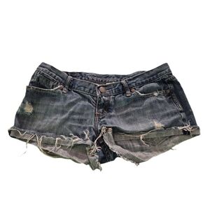 Vintage Abercrombie & Fitch Distressed Denim Cutoff Shorts - Blue Size 2